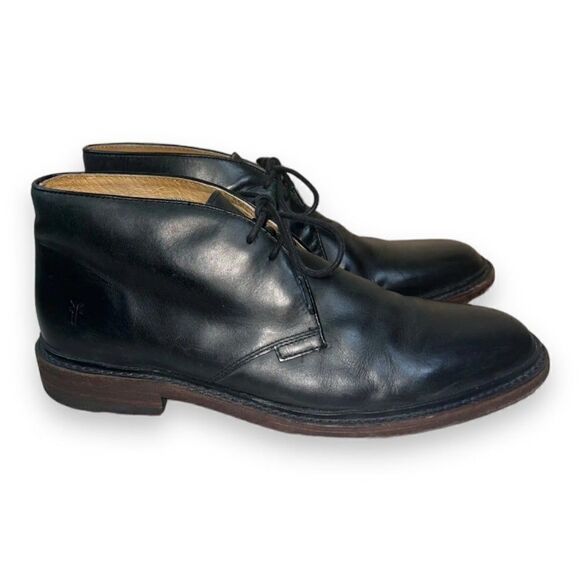 Frye‎ James Chukka Boots Black Leather 3487880 Men\'s 11.5 D main image 5